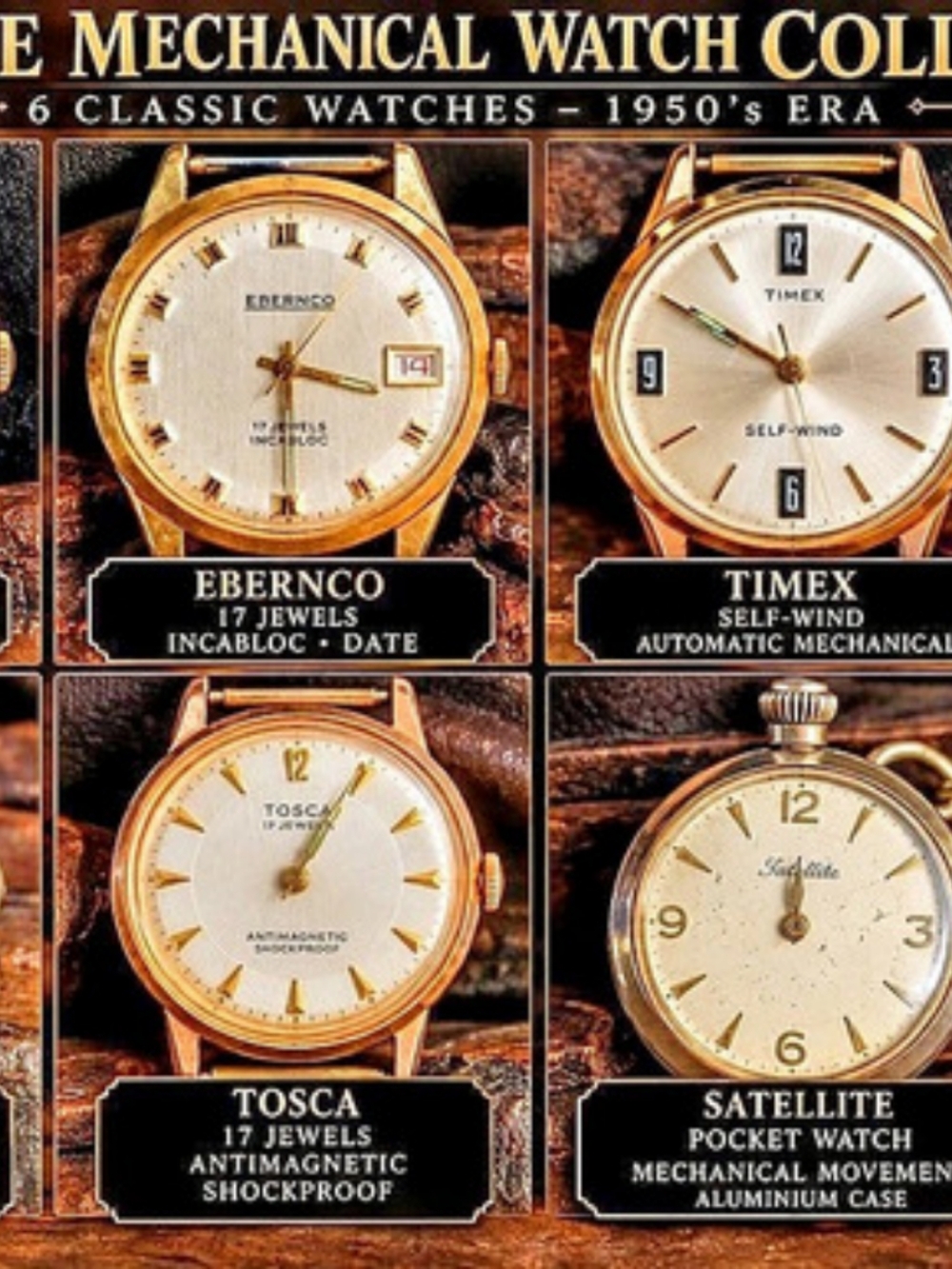 I vintage mechanical watch collection - SWISS MADE